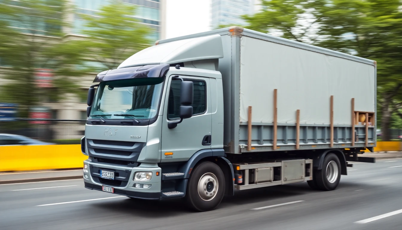 Camión de materiales de construcción